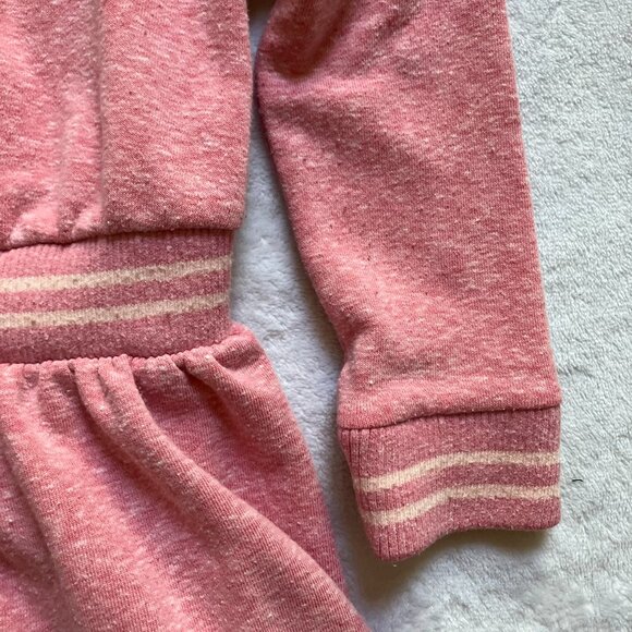 Joe Fresh 3T Long Sleeve Dress Pink Heathered Elastic Waist Kids Dress - Picture 14 of 16